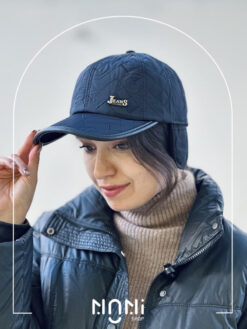 کلاه نقابدار گوشدار کاپشنی داخل پلار طرح JEANS