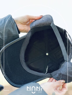 کلاه نقابدار گوشدار کاپشنی داخل پلار طرح JEANS