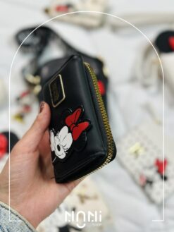 کیف پول اورجینال طرح مینی موس مشکی برند primark