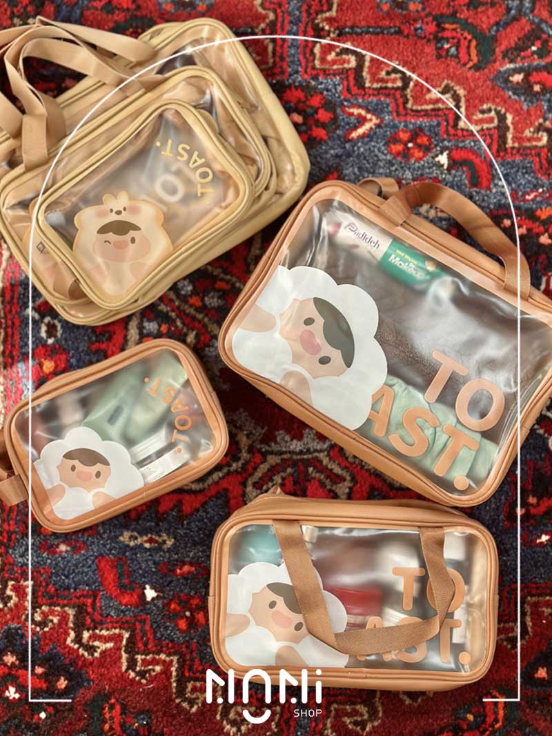 کیف مسافرتی واش بگ شمعی فانتزی طرح TOAST
