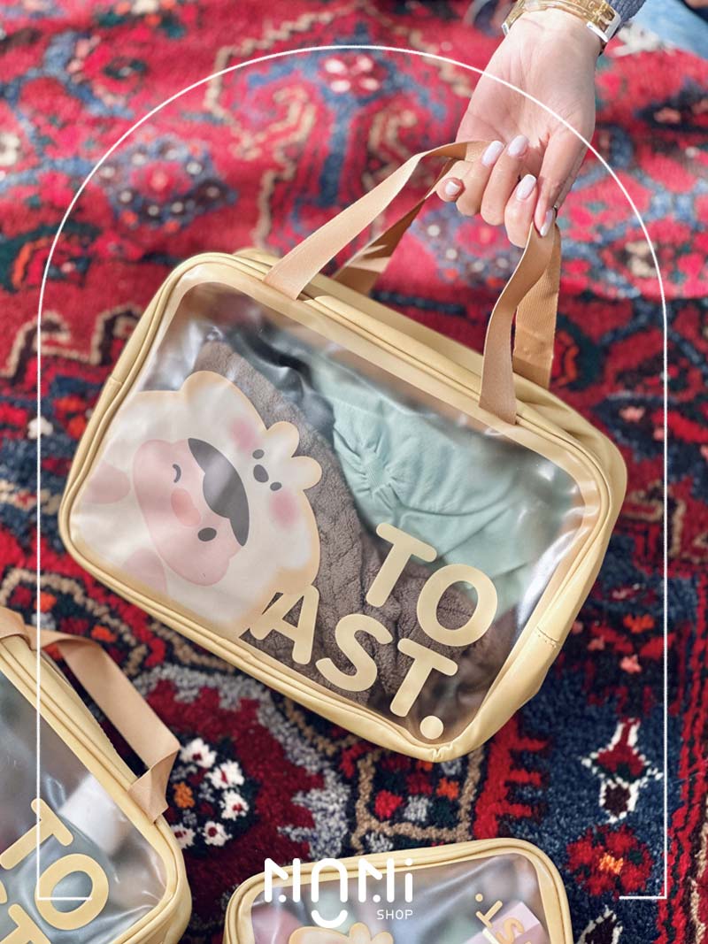کیف مسافرتی واش بگ شمعی فانتزی طرح TOAST