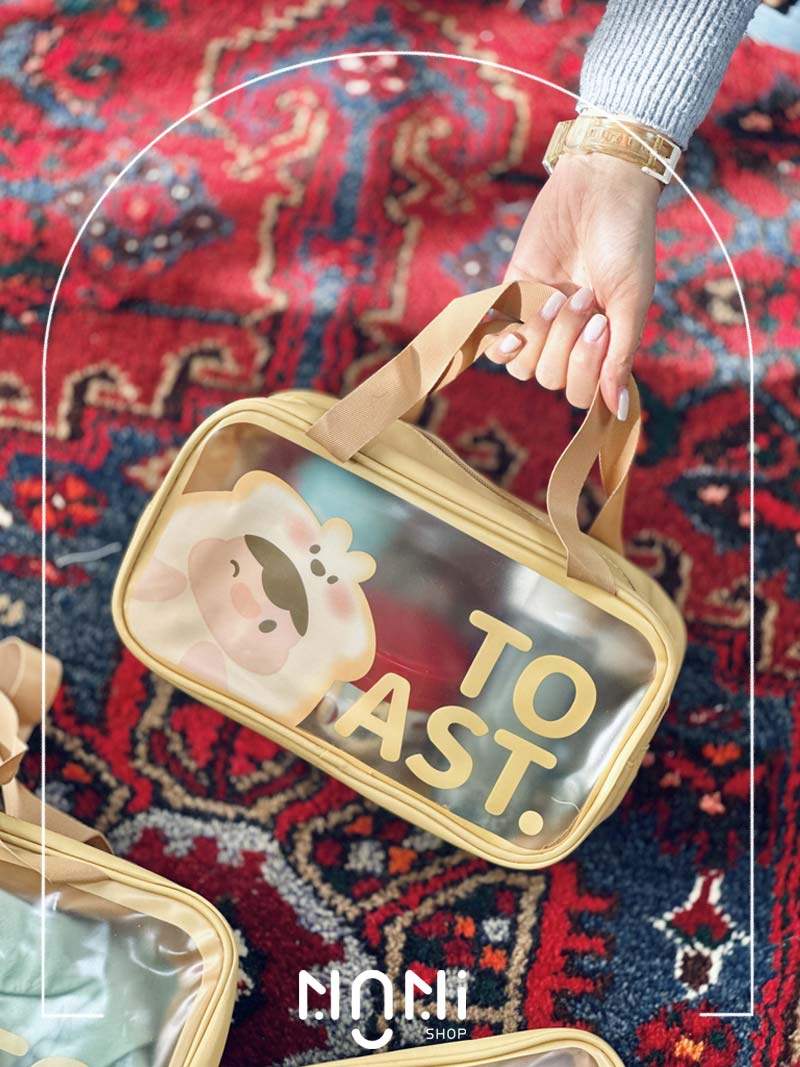 کیف مسافرتی واش بگ شمعی فانتزی طرح TOAST
