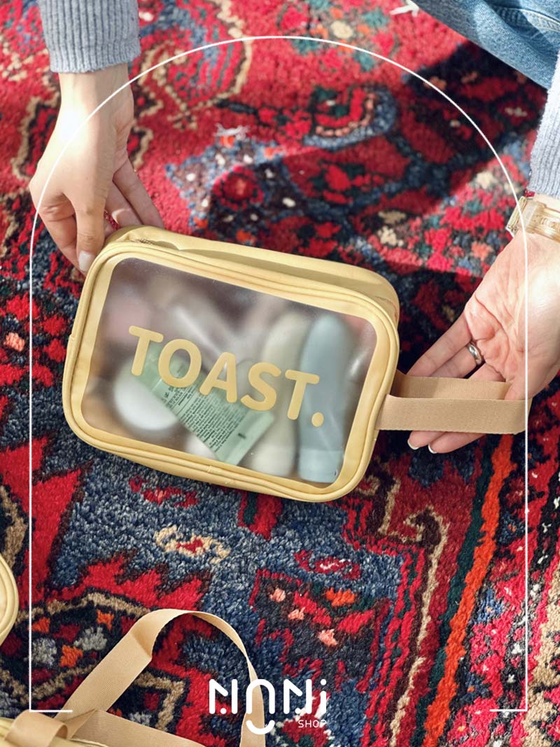 کیف مسافرتی واش بگ شمعی فانتزی طرح TOAST