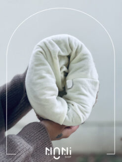 کلاه بافت موهری طرح HUANGFULINGU آستر دار