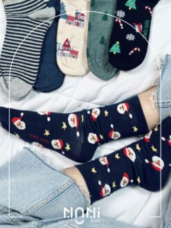 جوراب ساقدار طرح کریسمس اسنوپی برند چتیک