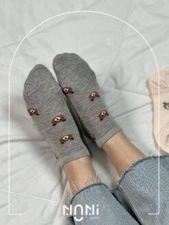 جوراب مچی نخ پنبه طرح Teady