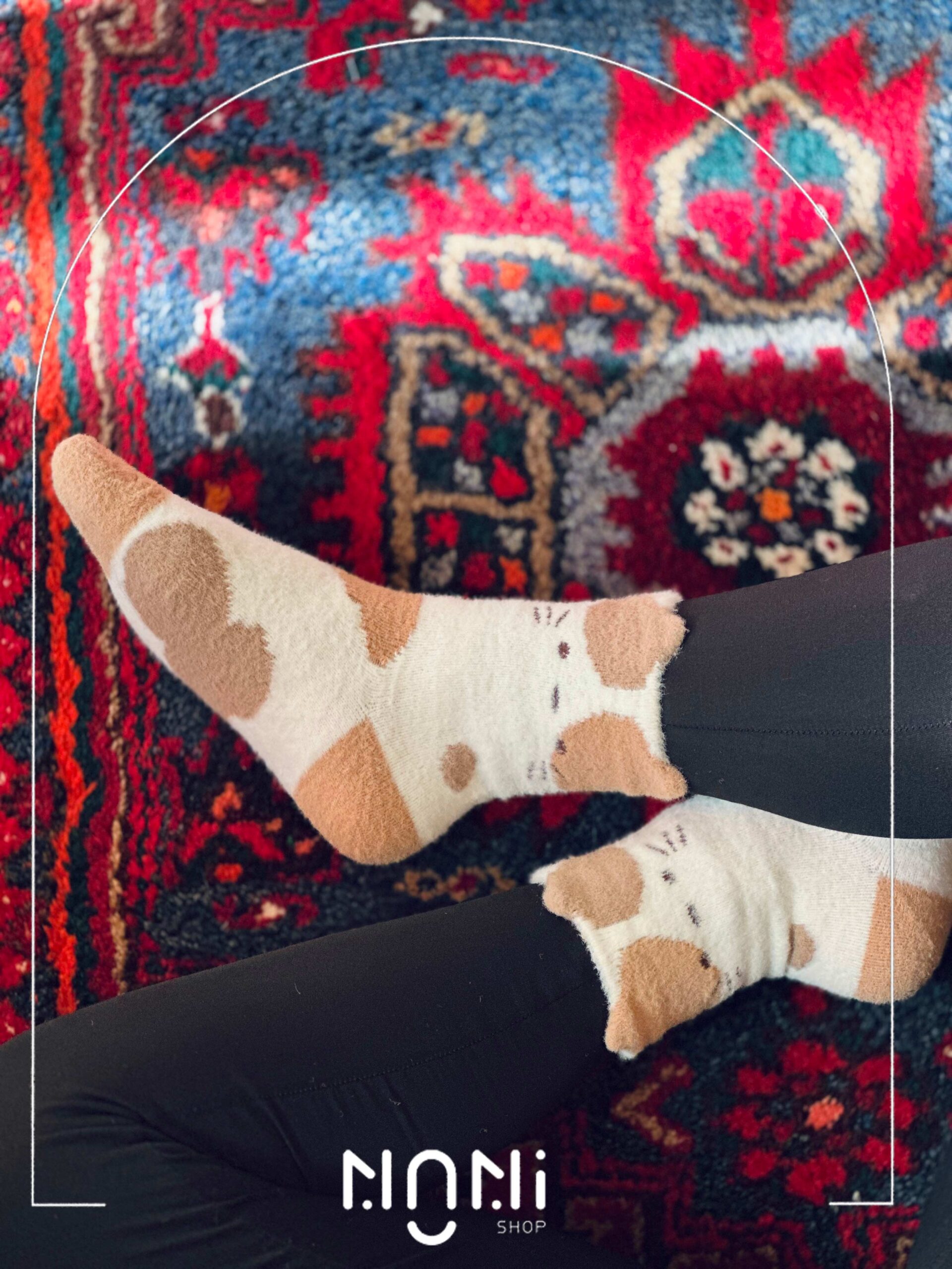 جوراب موهری گوشدار حیوانات