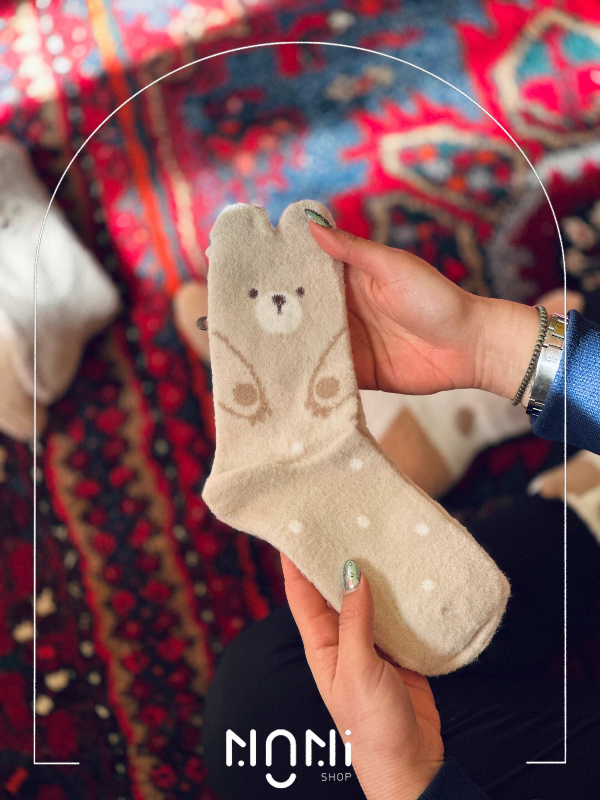 جوراب موهری گوشدار حیوانات