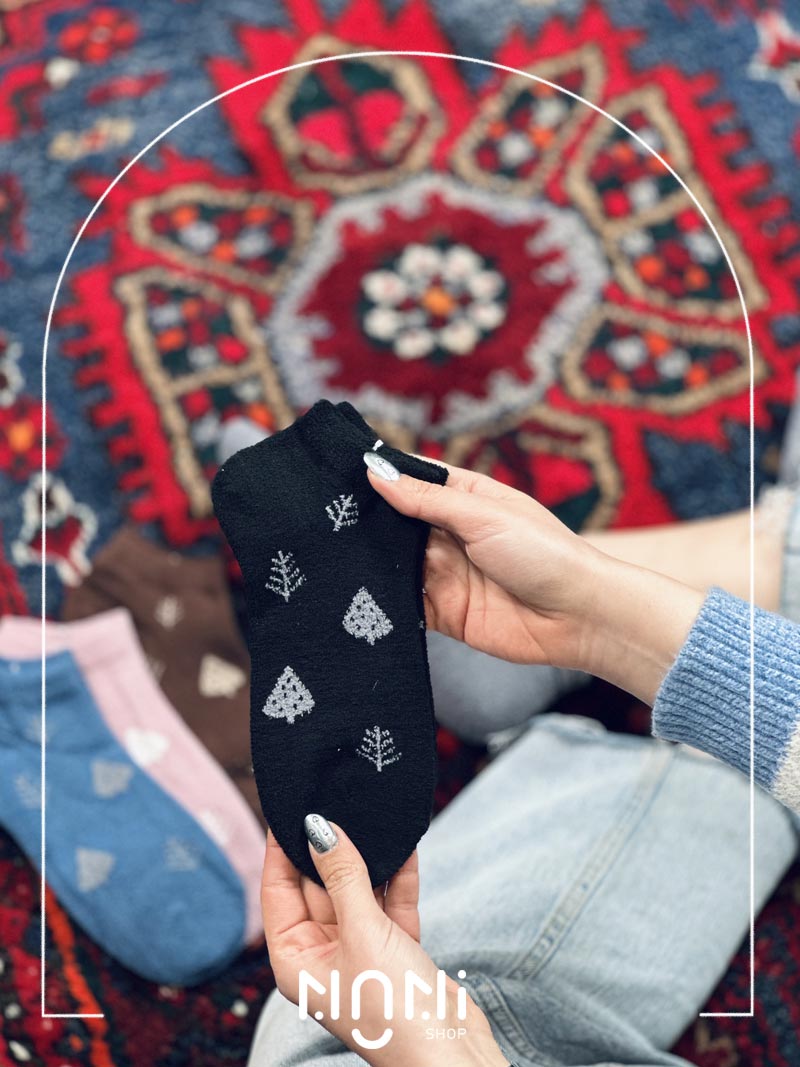 جوراب مچی بوکله طرح درختی
