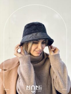 کلاه باکت موهری آستردار