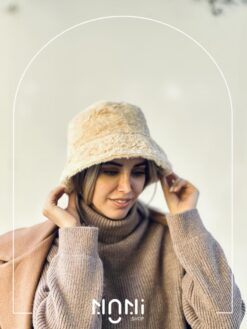 کلاه باکت موهری آستردار