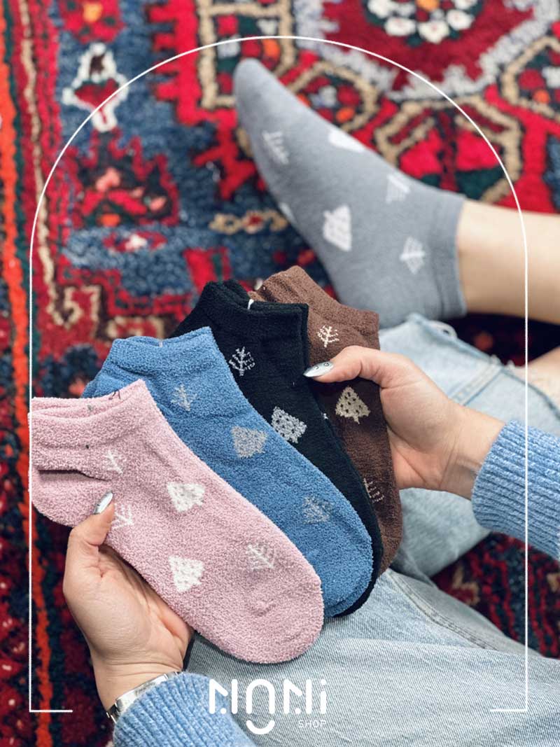 جوراب مچی بوکله طرح درختی