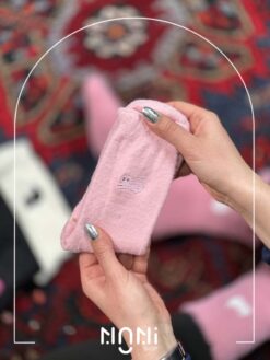 جوراب ساقدار موهری طرح گلدوزی پیشی