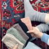 جوراب ساقدار بافت طرح پیچ
