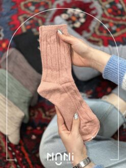 جوراب ساقدار بافت طرح پیچ