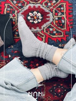 جوراب ساقدار بافت طرح پیچ
