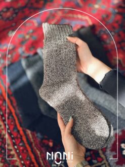 جوراب ساقدار مردانه بافت پشمی داخل کرک برند کوکوهانا