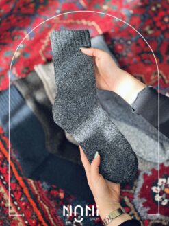 جوراب ساقدار مردانه بافت پشمی داخل کرک برند کوکوهانا