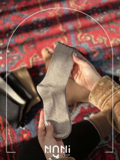 جوراب ساقدار طرح کبریتی ریز لبه چین دار