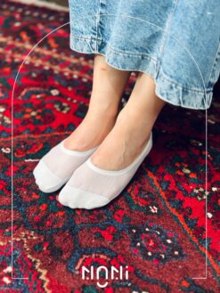 جوراب کالج زنانه نخی توری