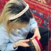 تل مو طرح بافت نگین دار