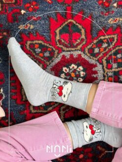 جوراب ساقدار طرح اسنوپی و هاپو برند چتیک