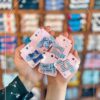 گیره انبری پاپیون آبی طرحدار