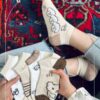 جوراب مچی طرح هپی هاپو