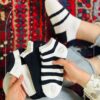 جوراب مچی سفید مشکی مختلف