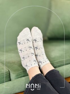 جوراب مچی طرح قلب و هاپو