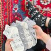 جوراب مچی طرح قلب و هاپو