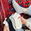 جوراب مچی نخ پنبه طرح قلب کوشولو