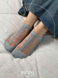 جوراب مچی شیشه‌ای مدل پاپیون‌دار