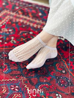جوراب مچی شیشه ای خالخالی برجسته