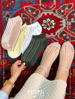 جوراب مچی شیشه ای خالخالی برجسته