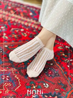 جوراب مچی شیشه ای خالخالی برجسته
