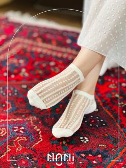 جوراب مچی شیشه ای خالخالی برجسته