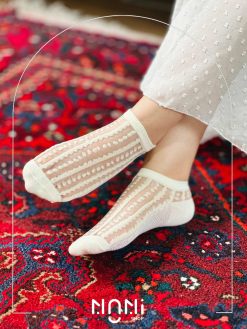 جوراب مچی شیشه ای خالخالی برجسته