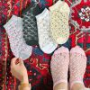 جوراب مچی شیشه ای طرح بابونه