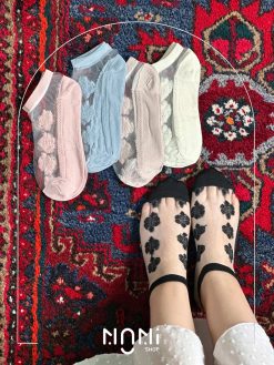 جوراب مچی شیشه ای طرح سنتی