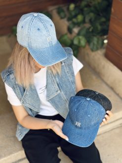 کلاه نقابدار جین وارداتی NYCگلدوزی