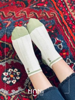 جوراب مچی طرح کاکتوس و گل برجسته