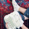 جوراب مچی طرح برجسته لب چین
