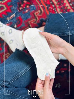 جوراب مچی طرح برجسته لب چین