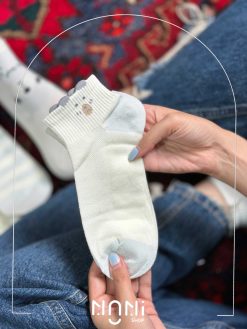 جوراب مچی لب کبریتی طرح خرس