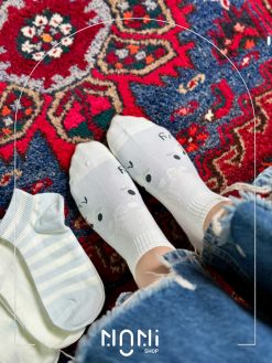 جوراب مچی لب کبریتی طرح خرس