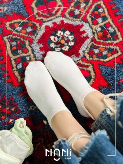 جوراب مچی گلدوزی طرح خرس