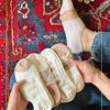 جوراب قوزکی نخی شیشه ای طرح خرس