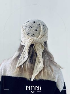 مینی اسکارف قلاب بافی