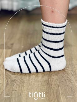 جوراب ساقدار حوله ای راه راه